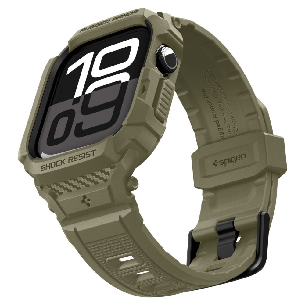 Husa Spigen Rugged Armor Pro V2 pentru Apple Watch Series 10 / 11 46mm, Kaki
