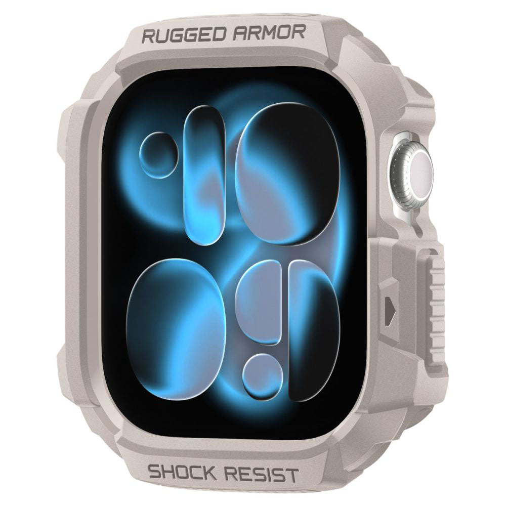 Husa Spigen Rugged Armor V2 pentru Apple Watch Series 10 / 11 42mm, Bej ACS10493