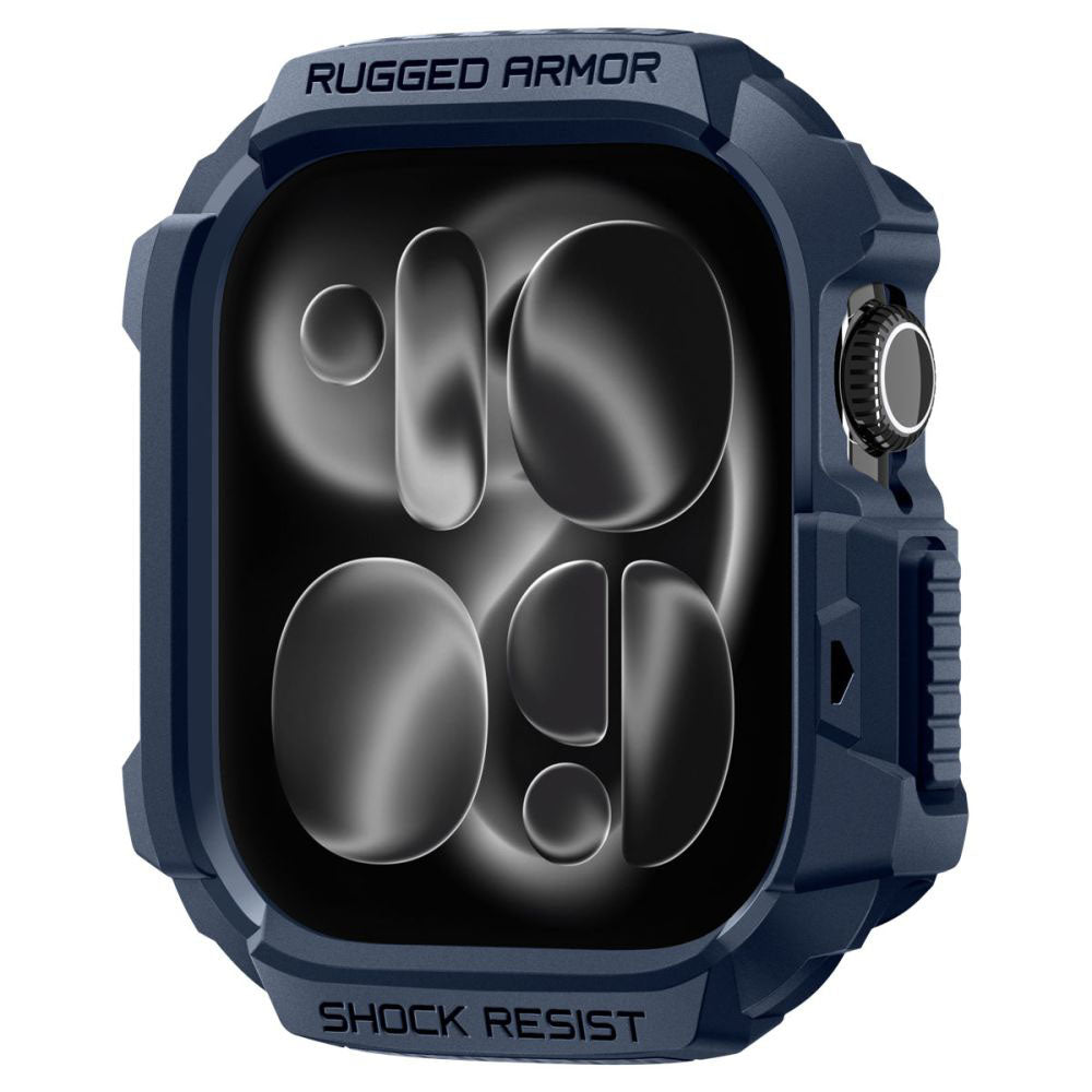 Husa Spigen Rugged Armor V2 pentru Apple Watch Series 10 / 11 42mm, Bleumarin ACS10492
