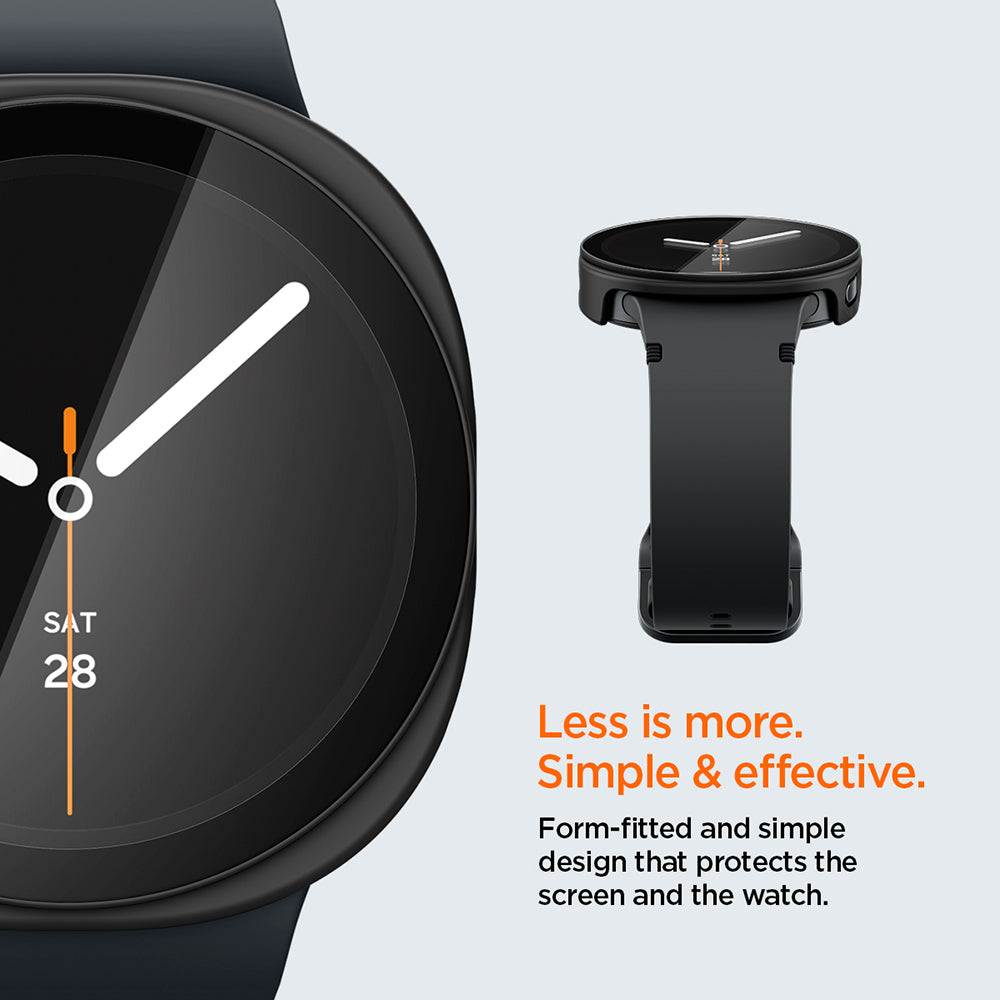 Husa Spigen Thin Fit 360 pentru Samsung Galaxy Watch9 / Watch8 44mm, Neagra ACS11601