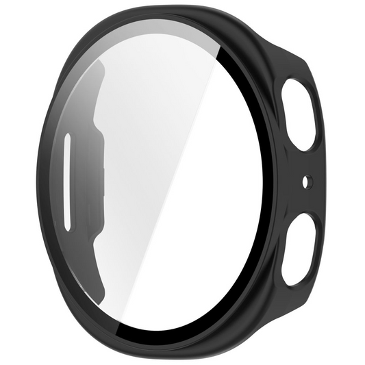 Husa Tech-Protect Defense pentru Samsung Galaxy Watch9 / Watch8 40mm, Set 2 bucati, Neagra / Transparenta