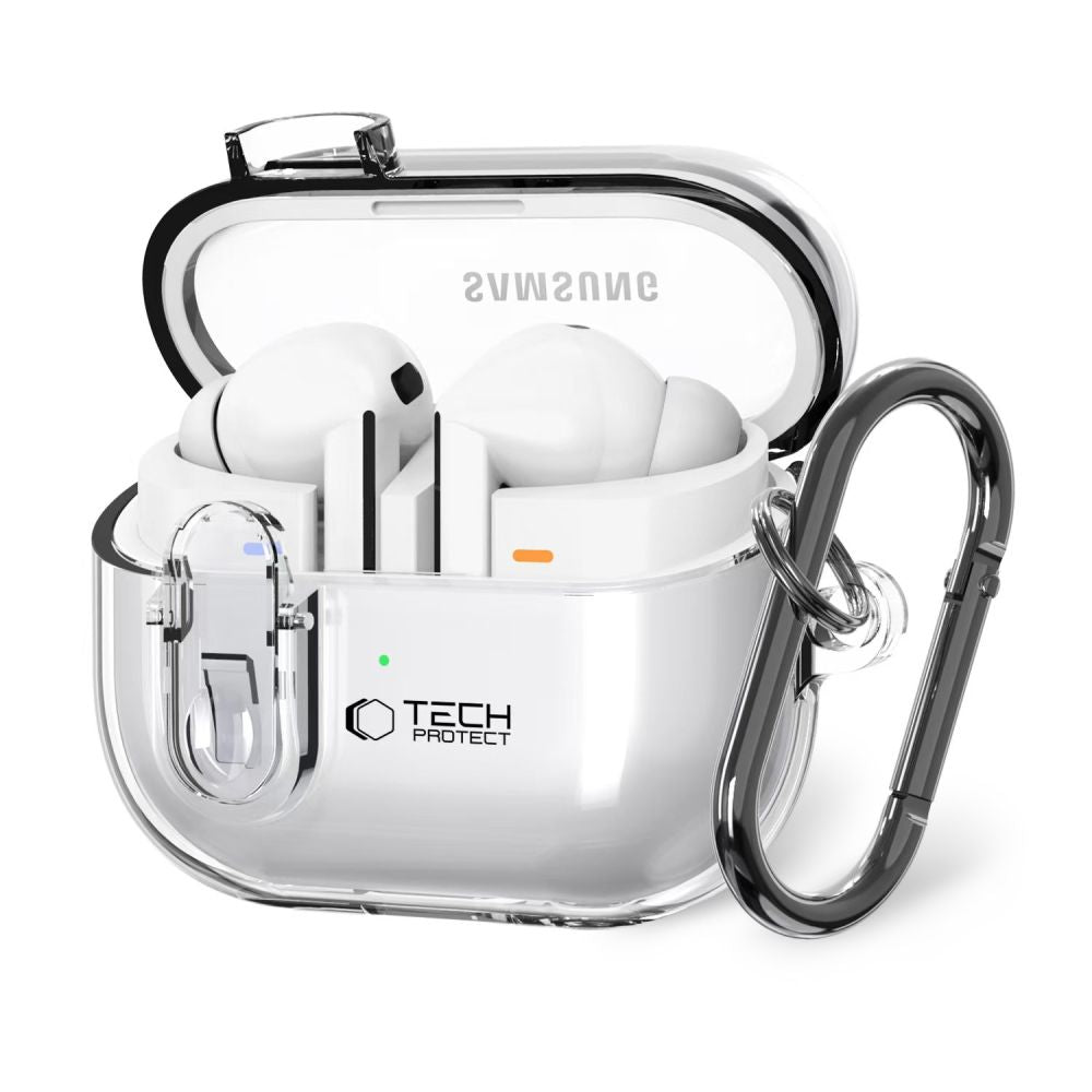 Husa Tech-Protect Flexair pentru Samsung Galaxy Buds3 FE / Buds3 Pro / Buds3, Transparenta