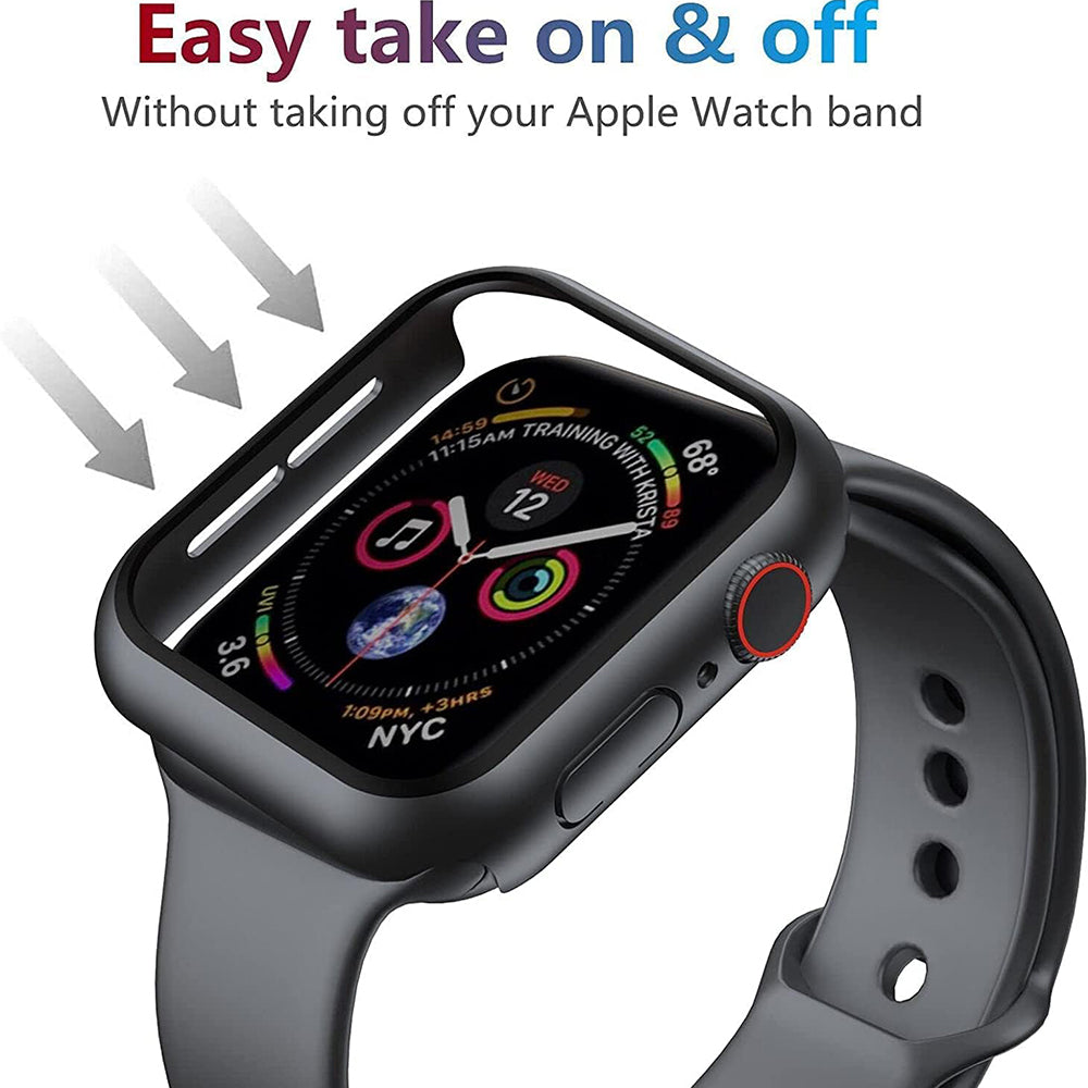Husa Techsuit Defense360 Pro pentru Apple Watch 44mm Series, Neagra