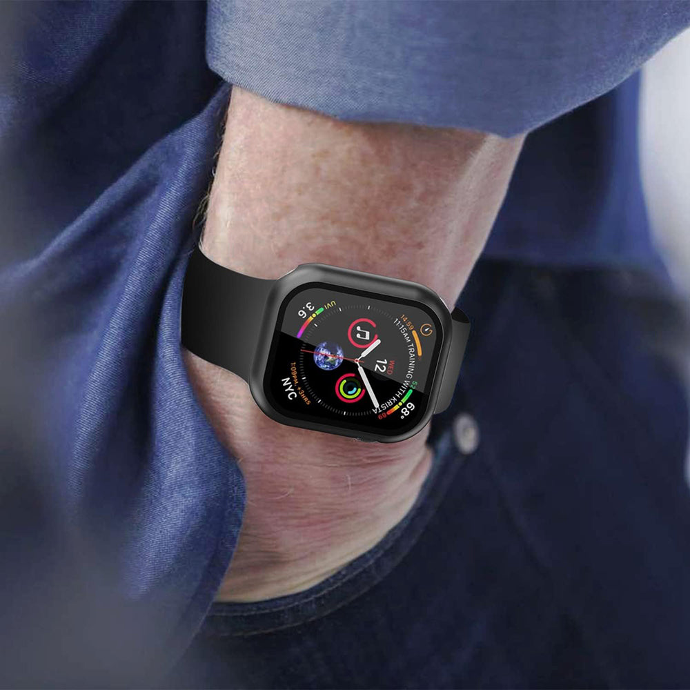 Husa Techsuit Defense360 Pro pentru Apple Watch 7 41mm Series, Neagra