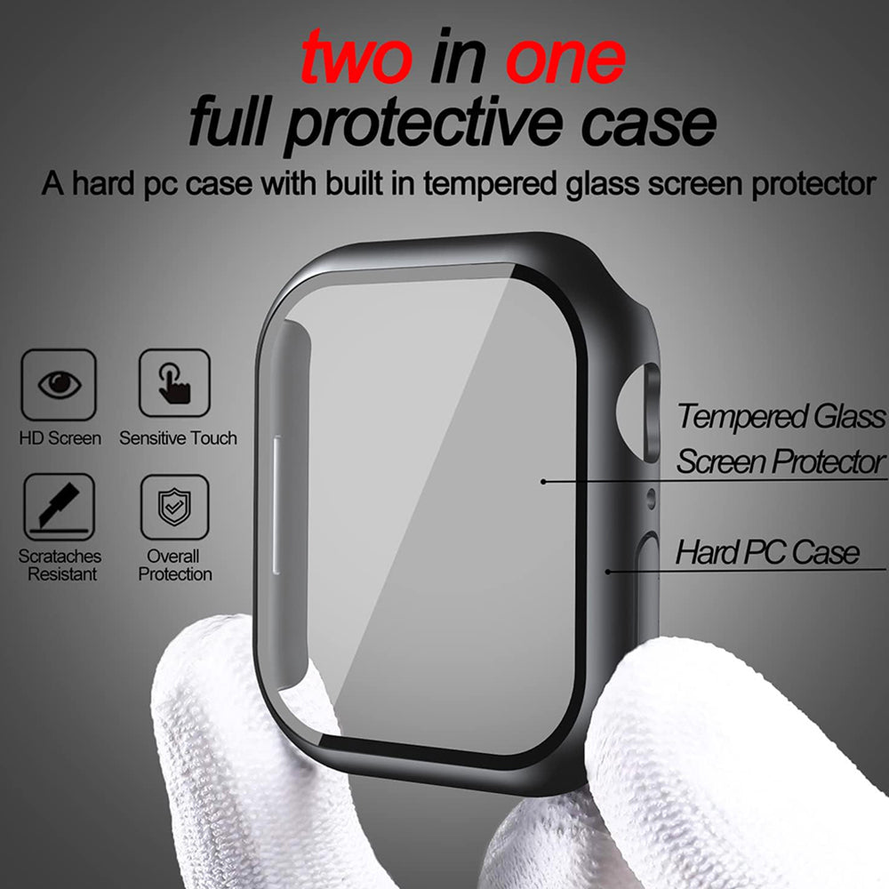 Husa Techsuit Defense360 Pro pentru Apple Watch 7 45mm Series, Neagra
