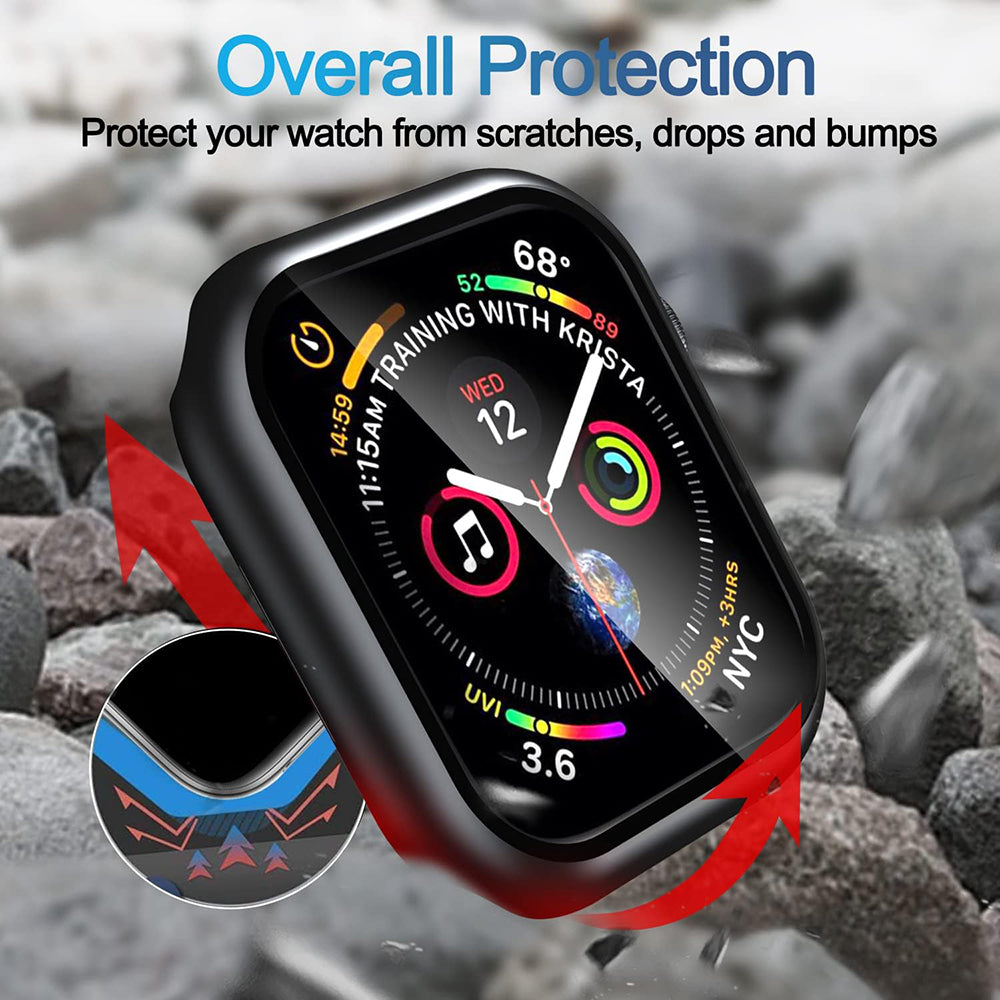 Husa Techsuit Defense360 Pro pentru Apple Watch 7 45mm Series, Neagra