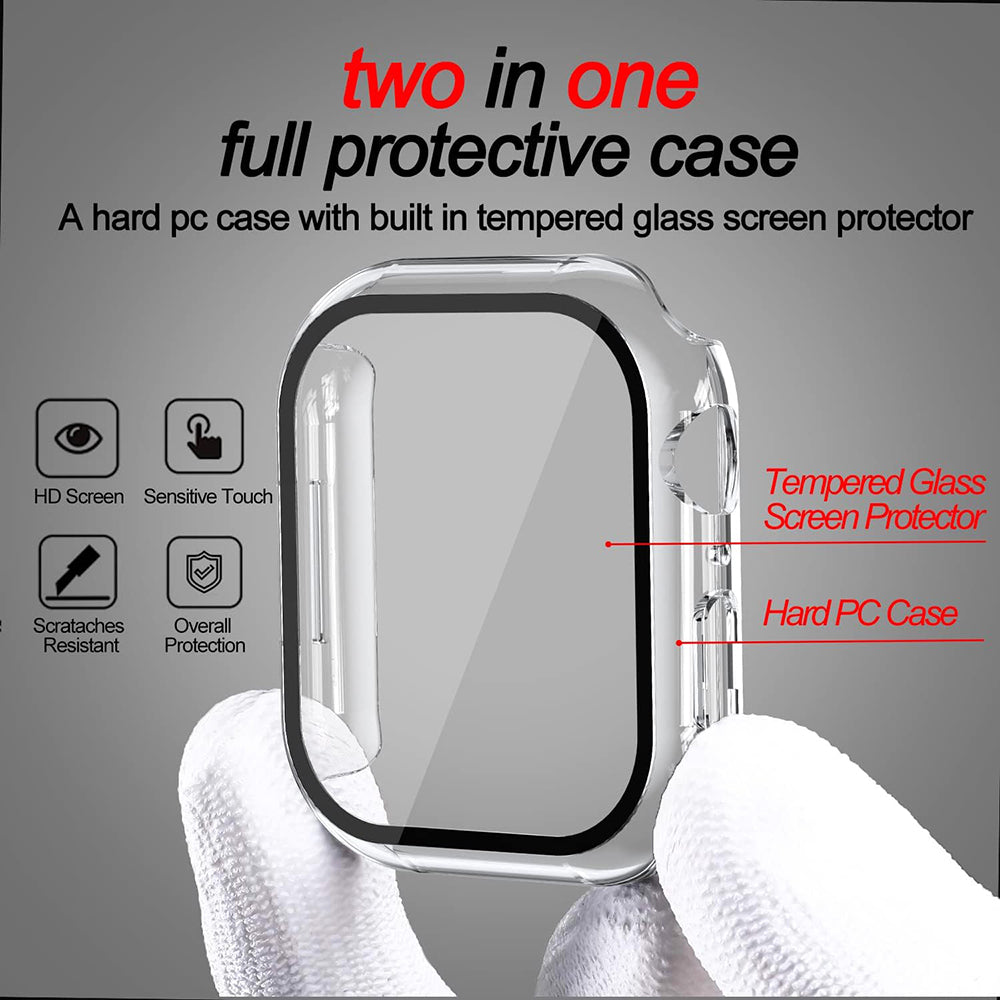 Husa Techsuit Defense360 Pro pentru Apple Watch 7 45mm Series, Transparenta