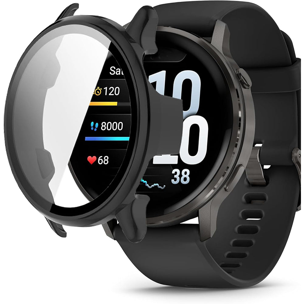 Husa Techsuit Defense360 Pro pentru Garmin Venu 4 45mm, Neagra
