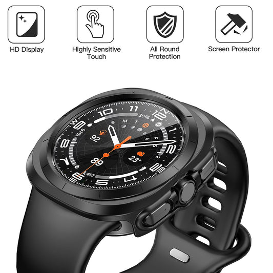 Husa Techsuit Defense360 Pro pentru Samsung Galaxy Watch Ultra, Neagra