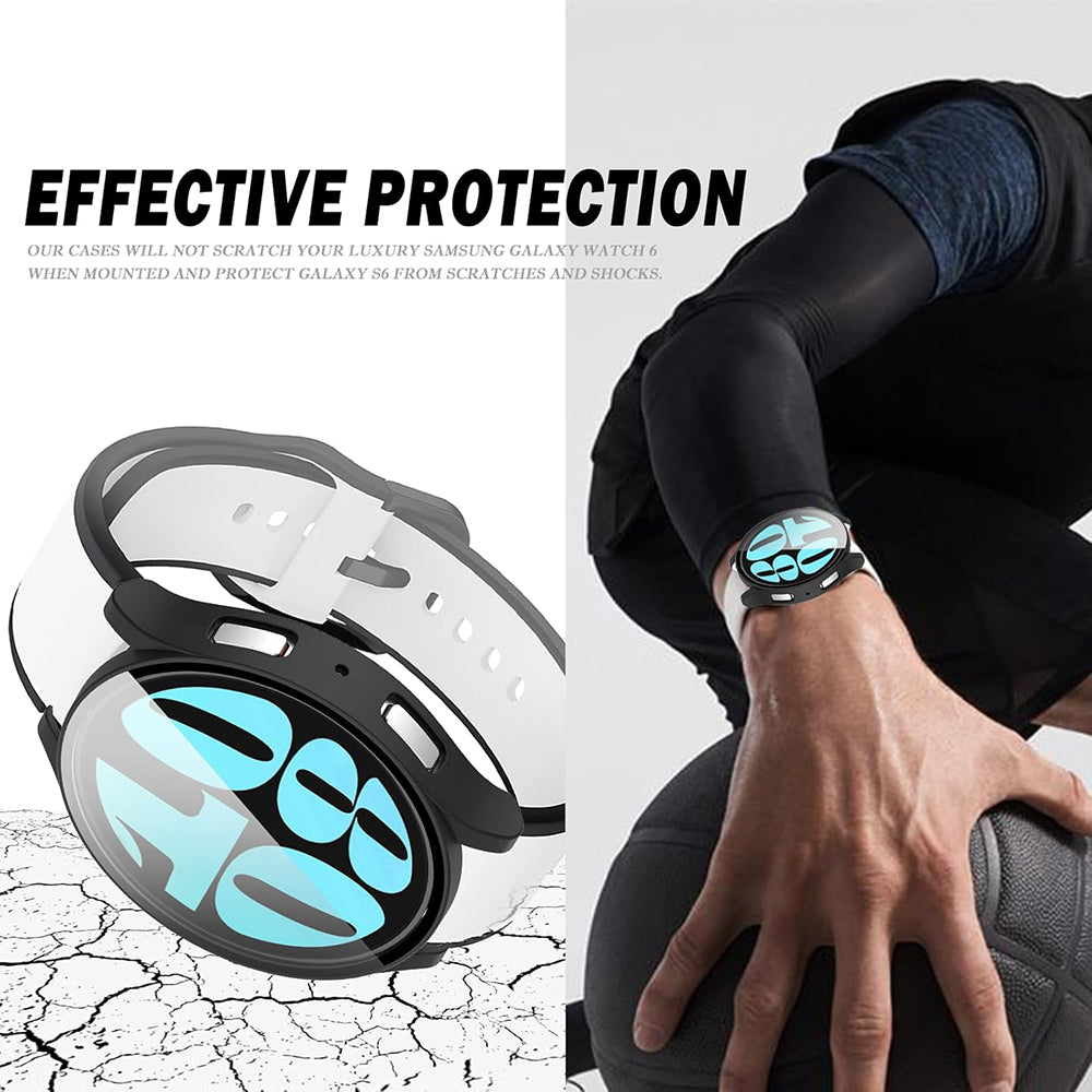 Husa Techsuit Defense360 Pro pentru Samsung Galaxy Watch6 44mm, Neagra