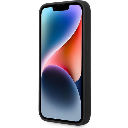 Husa pentru Apple iPhone 14 Plus, Karl Lagerfeld, Silicone Karl's Head, Neagra