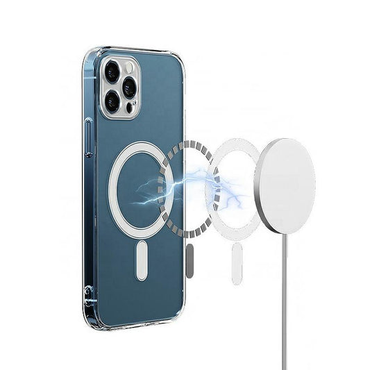 Husa MagSafe pentru Apple iPhone 13, OEM, Antisoc, Transparenta