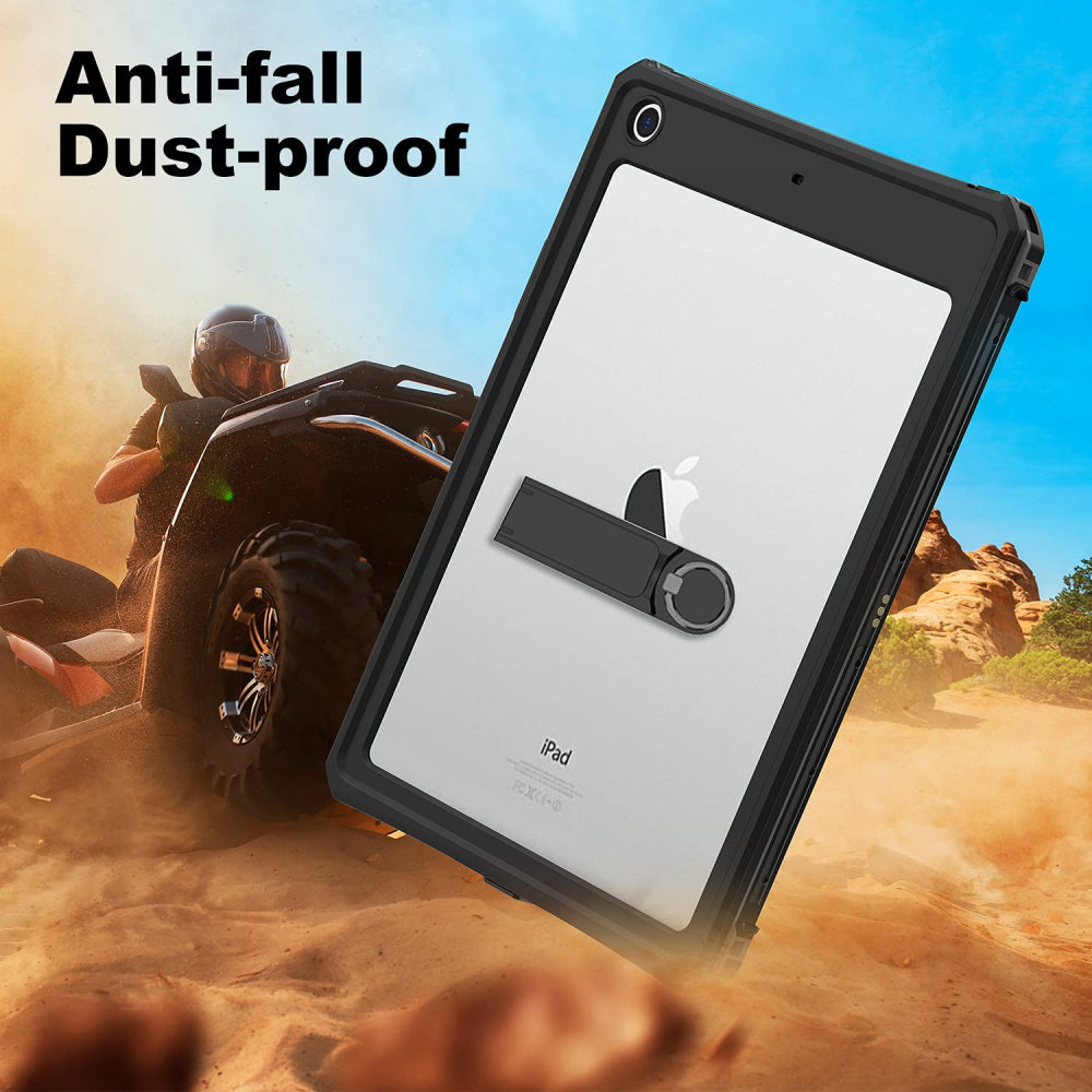 Husa Waterproof pentru Apple iPad 10.2 (2021) / 10.2 (2020) / 10.2 (2019), ShellBox, Neagra