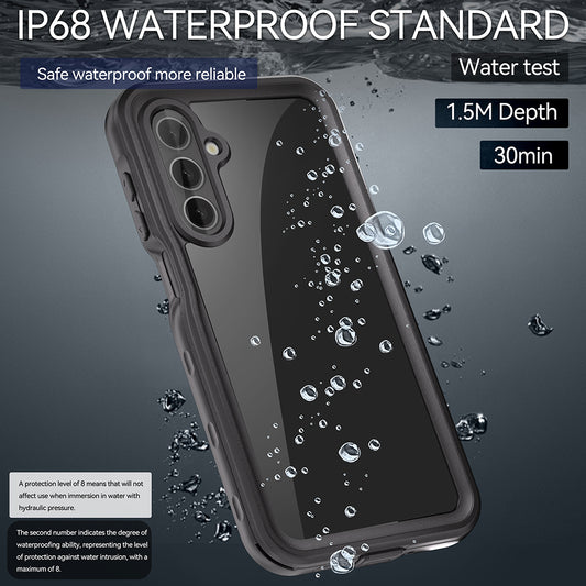 Husa Waterproof pentru Samsung Galaxy A16 5G A166 / A16 4G A165, ShellBox, Neagra