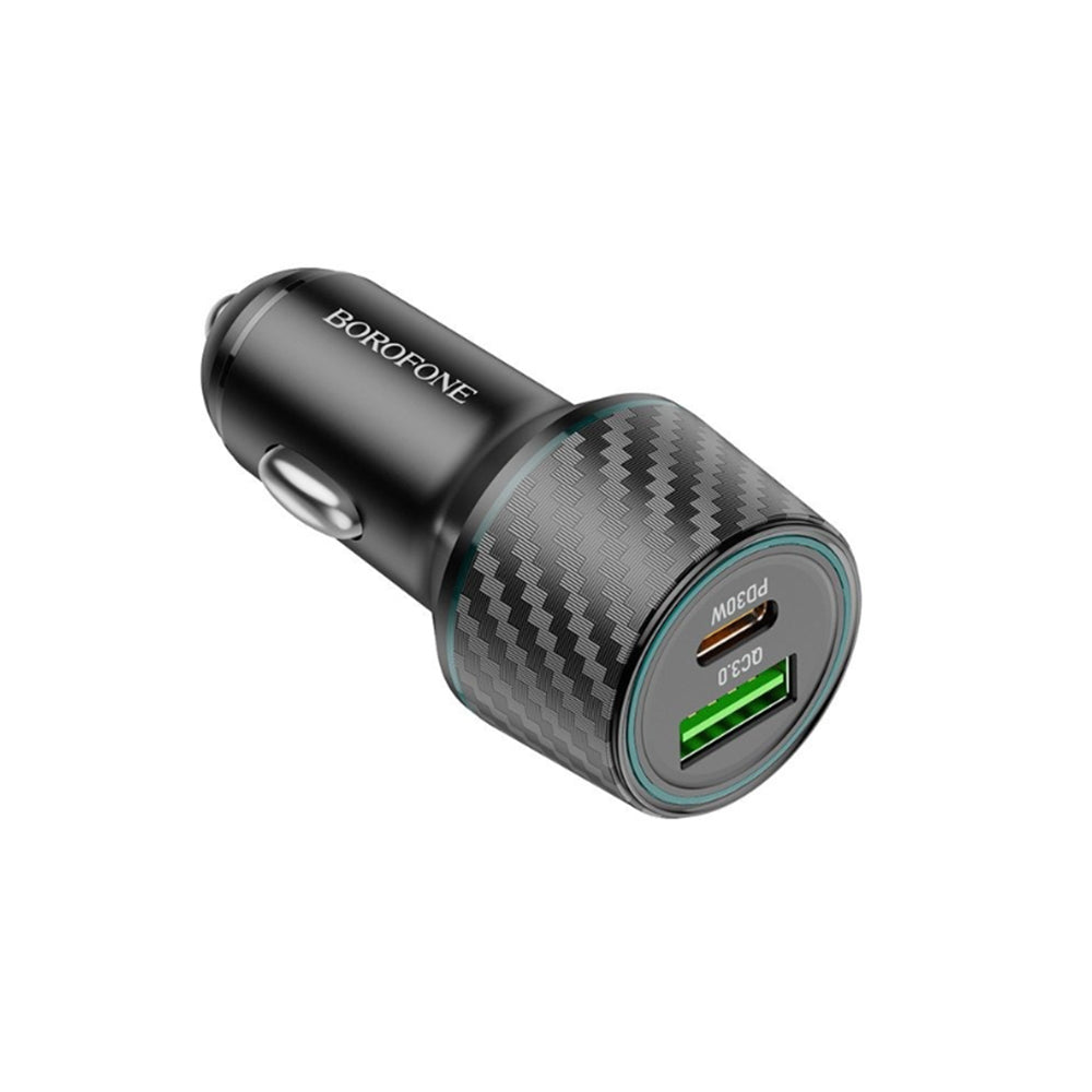 Incarcator Auto Borofone BZ21 Brilliant, 48W, 3A, 1 x USB-A - 1 x USB-C, Negru