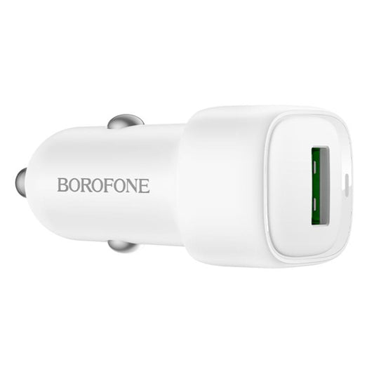 Incarcator Auto Borofone BZ34 Cloud, 18W, 3A, 1 x USB-A, Alb