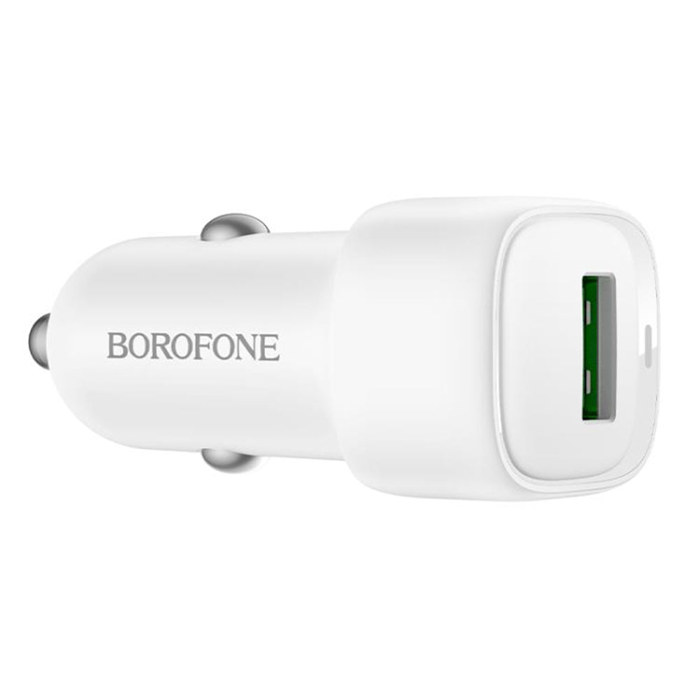 Incarcator Auto Borofone BZ34 Cloud, 18W, 3A, 1 x USB-A, Alb