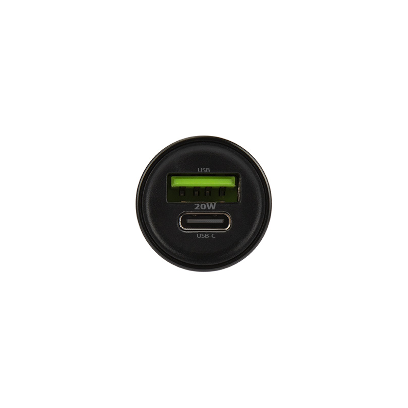 Incarcator Auto Cu Cablu USB-C MaXlife MXCC-04, 20W, 3A, 1 x USB-A - 1 x USB-C, Negru