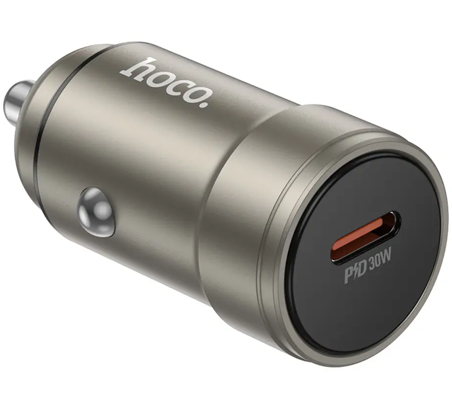 Incarcator Auto HOCO Z57, 30W, 3A, 1 x USB-C, Gri