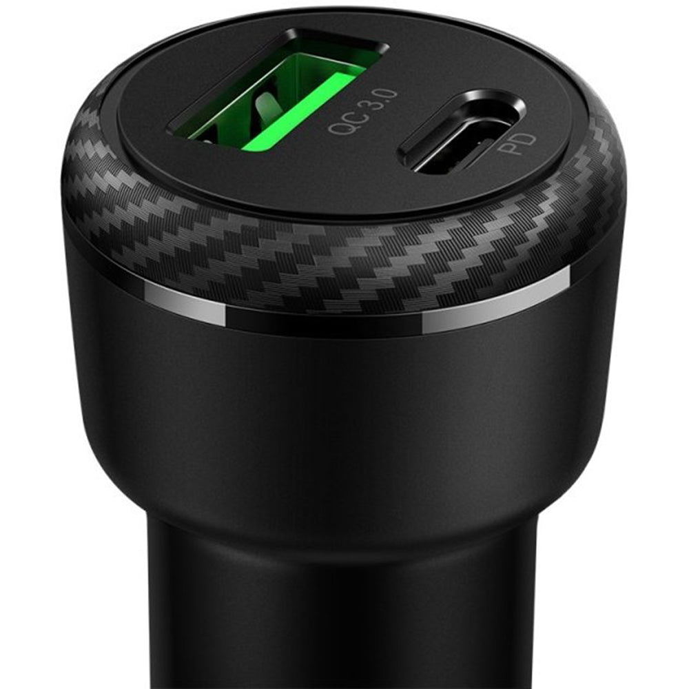 Incarcator Auto McDodo CC-5970, 38W, 3A, 1 x USB-A - 1 x USB-C, Negru