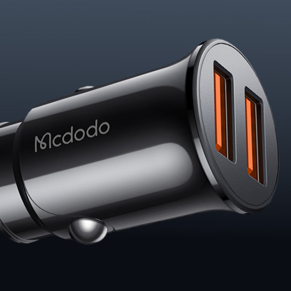 Incarcator Auto McDodo CC-6602, 12W, 2.4A, 2 x USB-A, Negru