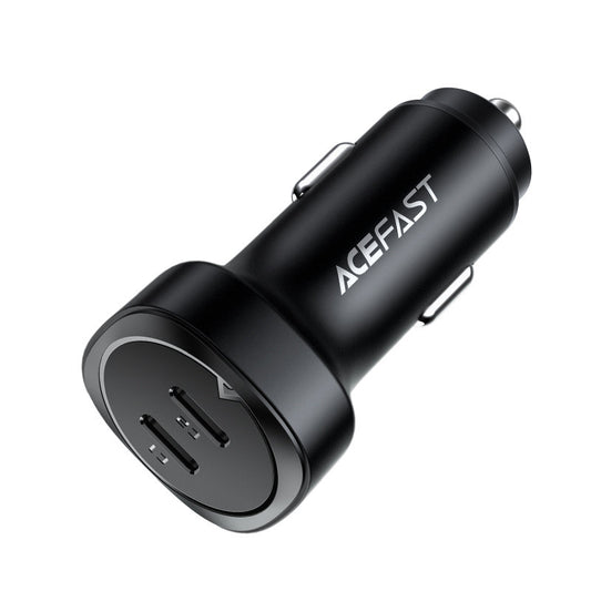 Incarcator Auto Acefast B2, 72W, 3A, 2 x USB-C, Negru