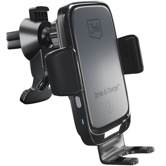 Incarcator Auto Wireless 3MK Drive&Charge, 15W, 1.67A, Negru