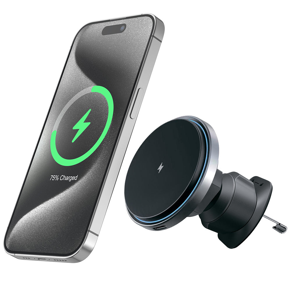 Incarcator Auto Wireless Proove Magic Circle Pro, 15W, 1.67A, Negru WHMP15010001