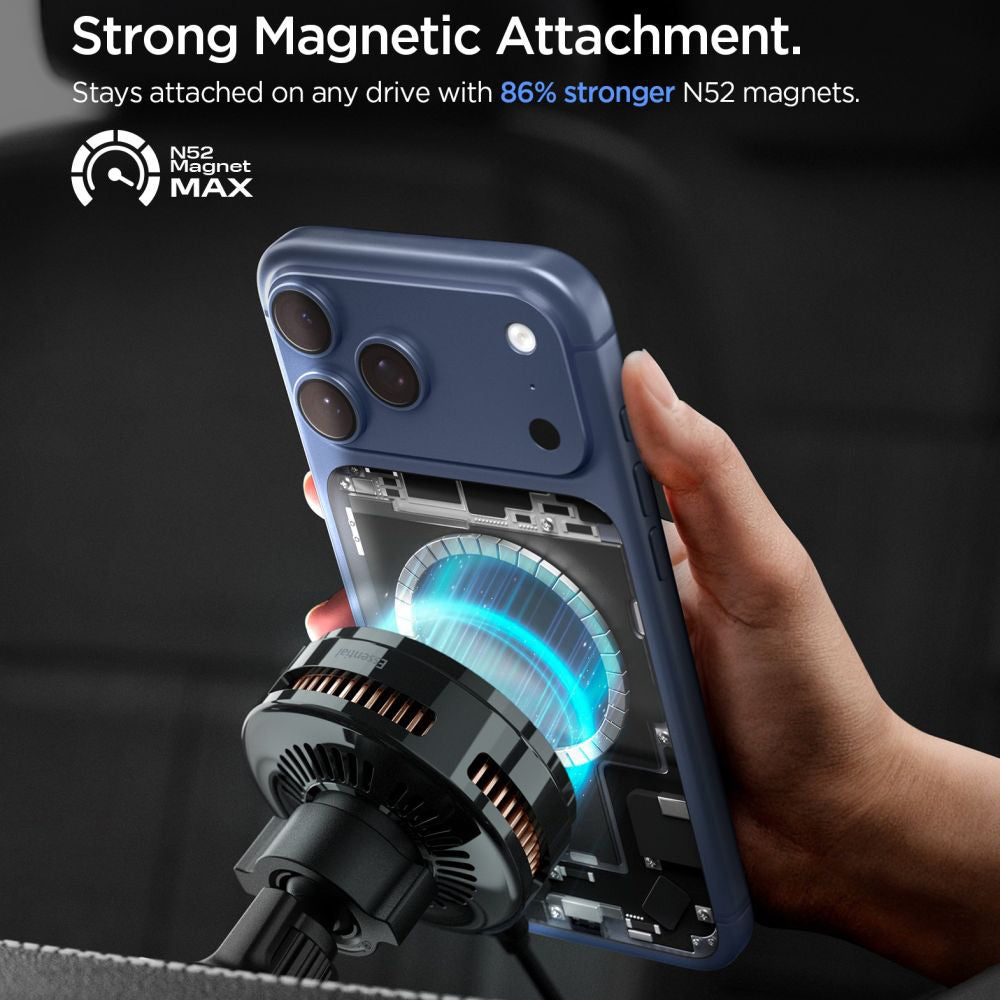Incarcator Auto Wireless Spigen Essential, 25W, 1.67A, Negru ACP10511