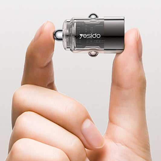 Incarcator Auto Yesido Y67, 45W, 3A, 1 x USB-C, Negru