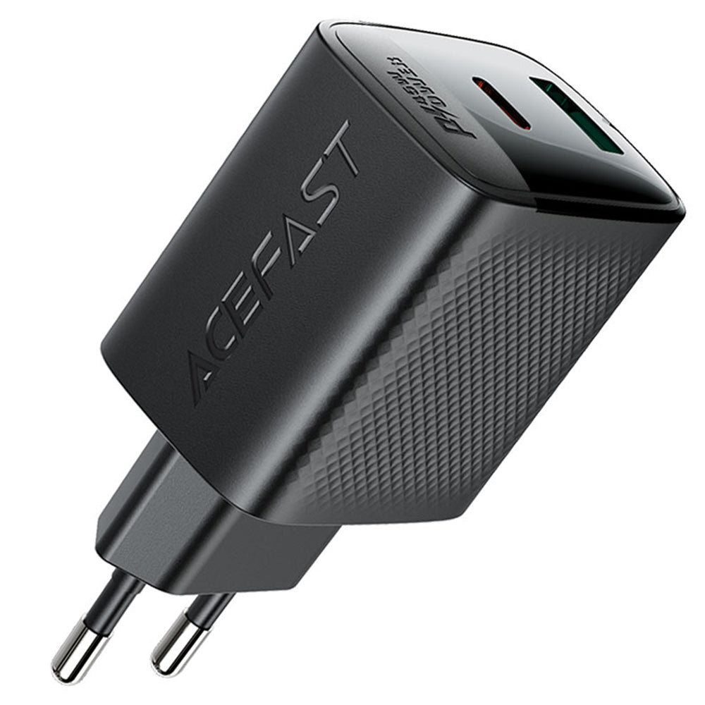 Incarcator Retea Acefast A106, 45W, 3A, 1 x USB-A - 1 x USB-C, Negru