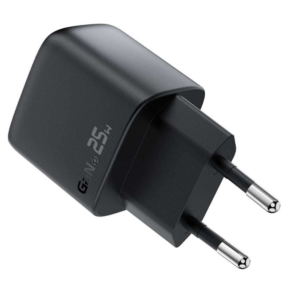 Incarcator Retea Acefast A114 Display, 25W, 3A, 1 x USB-A - 1 x USB-C, Negru