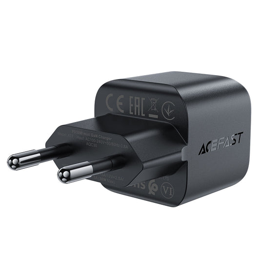 Incarcator Retea Acefast A77, 30W, 3A, 1 x USB-C, Negru