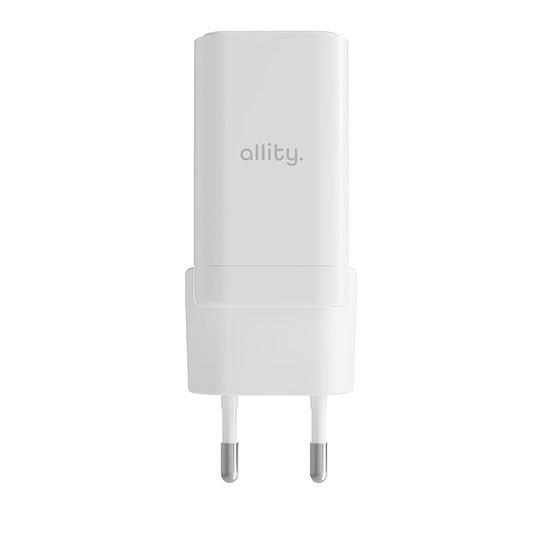 Incarcator Retea Allity. ATC-01-45WCC Fast, 45W, 3A, 1 x USB-A - 1 x USB-C, Alb