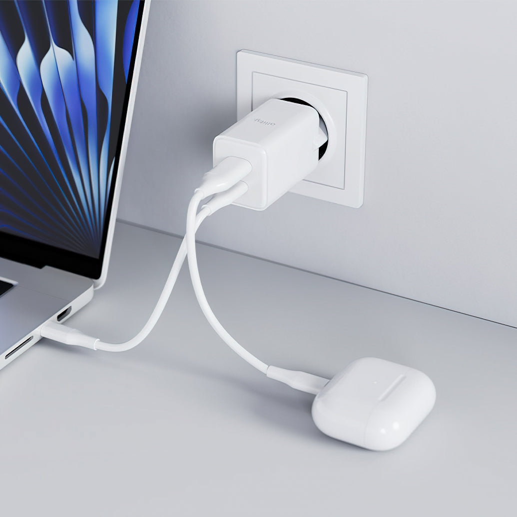Incarcator Retea Allity. ATC-01-45WCC Fast, 45W, 3A, 1 x USB-A - 1 x USB-C, Alb