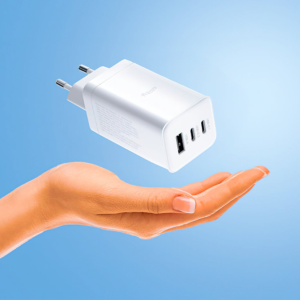 Incarcator Retea Allity. ATC-01-65WACC Fast, 65W, 3.25A, 1 x USB-A - 2 x USB-C, Alb
