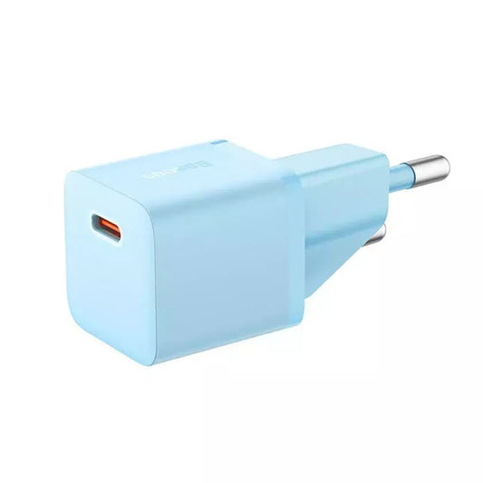 Incarcator Retea Baseus GaN Mini 1C, 20W, 3A, 1 x USB-C, Albastru CCGN050103