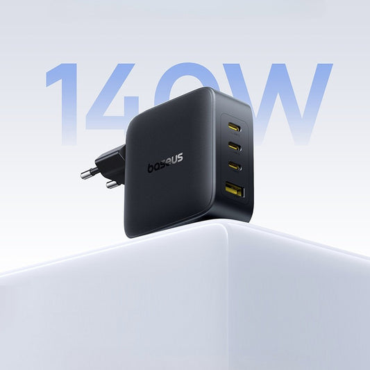 Incarcator Retea Baseus EnerFill FH11, 140W, 5A, 1 x USB-A - 3 x USB-C, Negru E0121J00