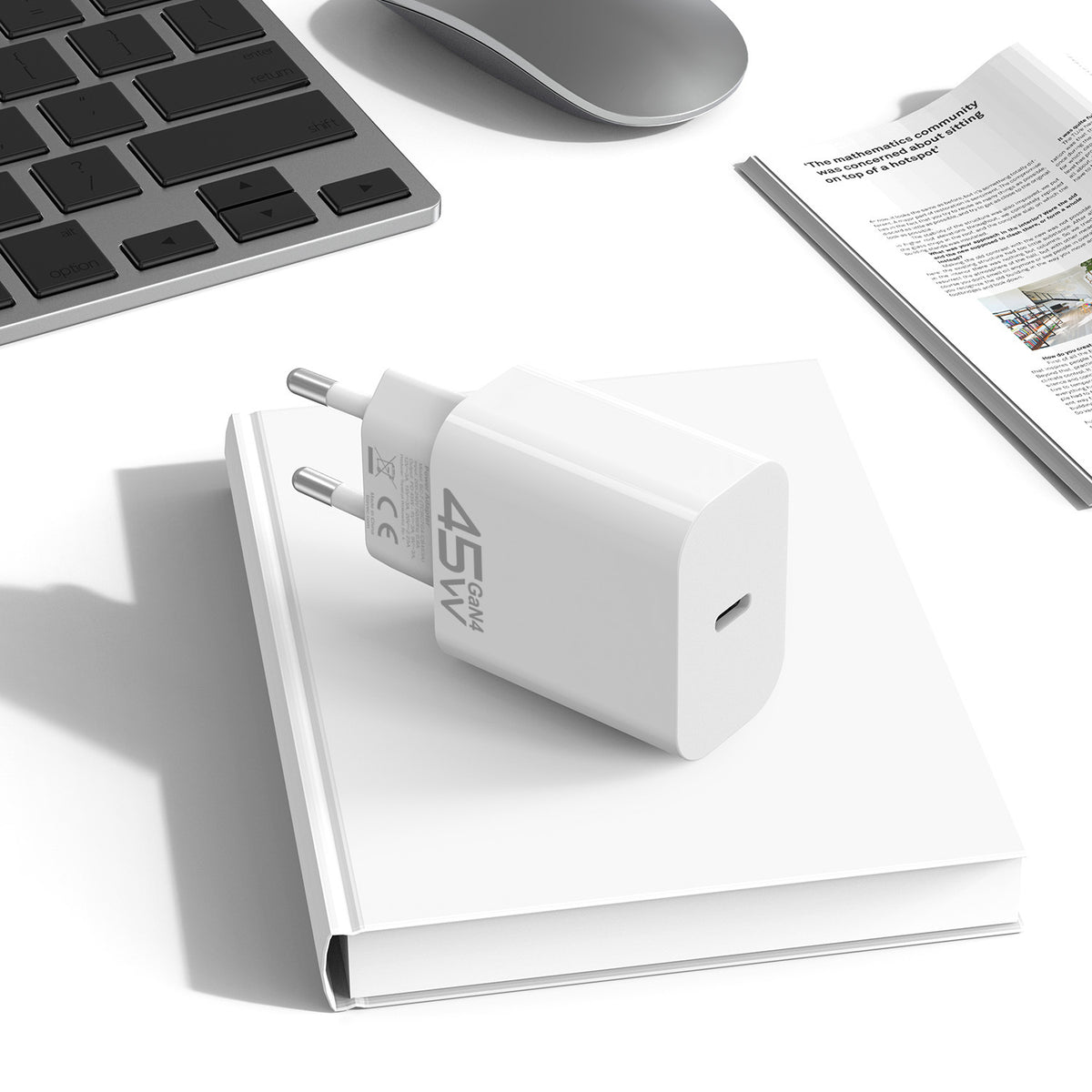 Incarcator Retea Blavec BC-7, 45W, 3A, 1 x USB-C, Alb
