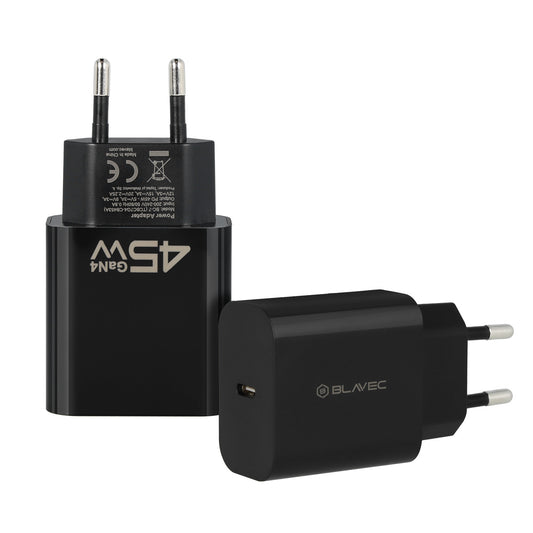 Incarcator Retea Blavec BC-7, 45W, 3A, 1 x USB-C, Negru