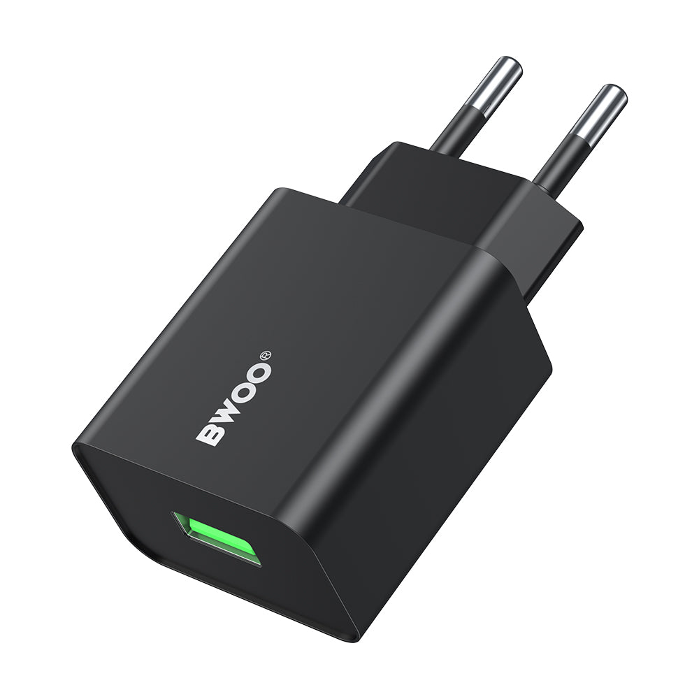 Incarcator Retea BWOO CDA249, 12W, 2.4A, 1 x USB-A, Negru