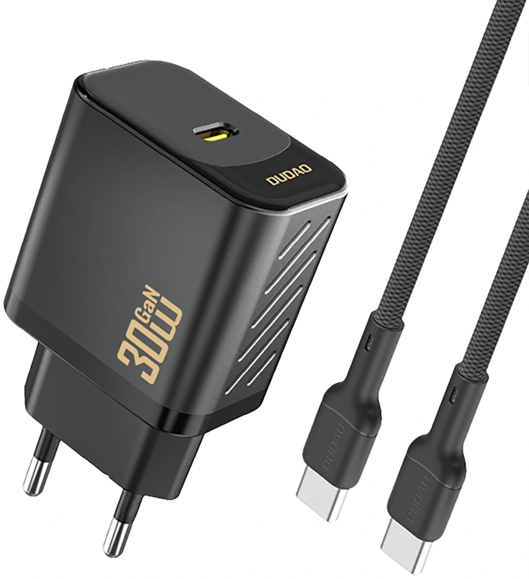Incarcator Retea Cu Cablu USB-C Dudao A27PCEU, 30W, 3A, 1 x USB-C, Negru