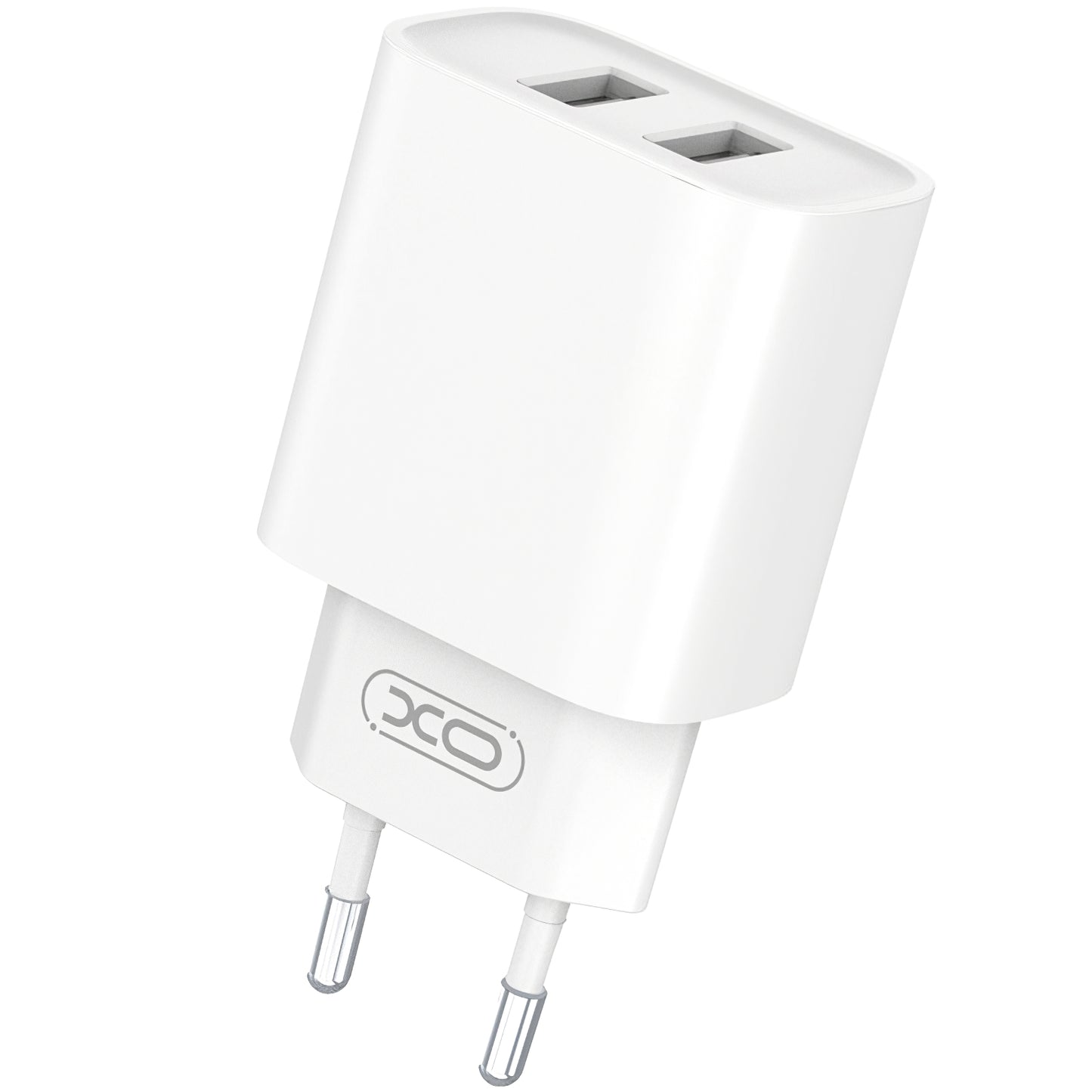 Incarcator Retea Cu Cablu USB-C XO Design BPCE02C, 10.5W, 2.1A, 2 x USB-A, Alb