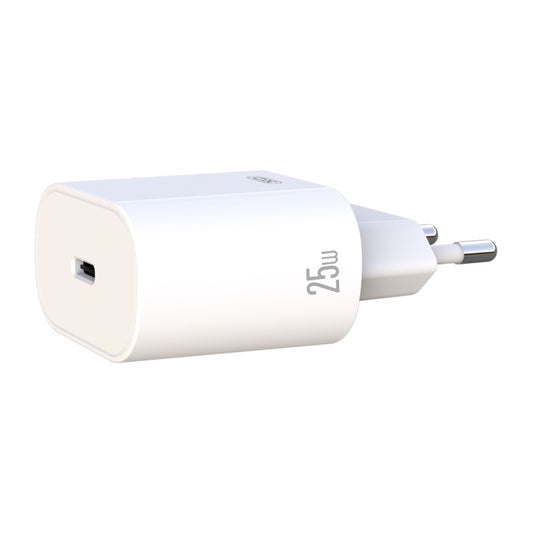 Incarcator Retea XO Design, 25W, 3A, 1 x USB-C, Alb