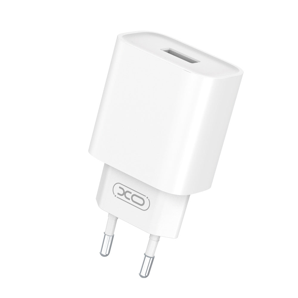 Incarcator Retea Cu Cablu USB-C XO Design CE02D, 18W, 3A, 1 x USB-A, Alb