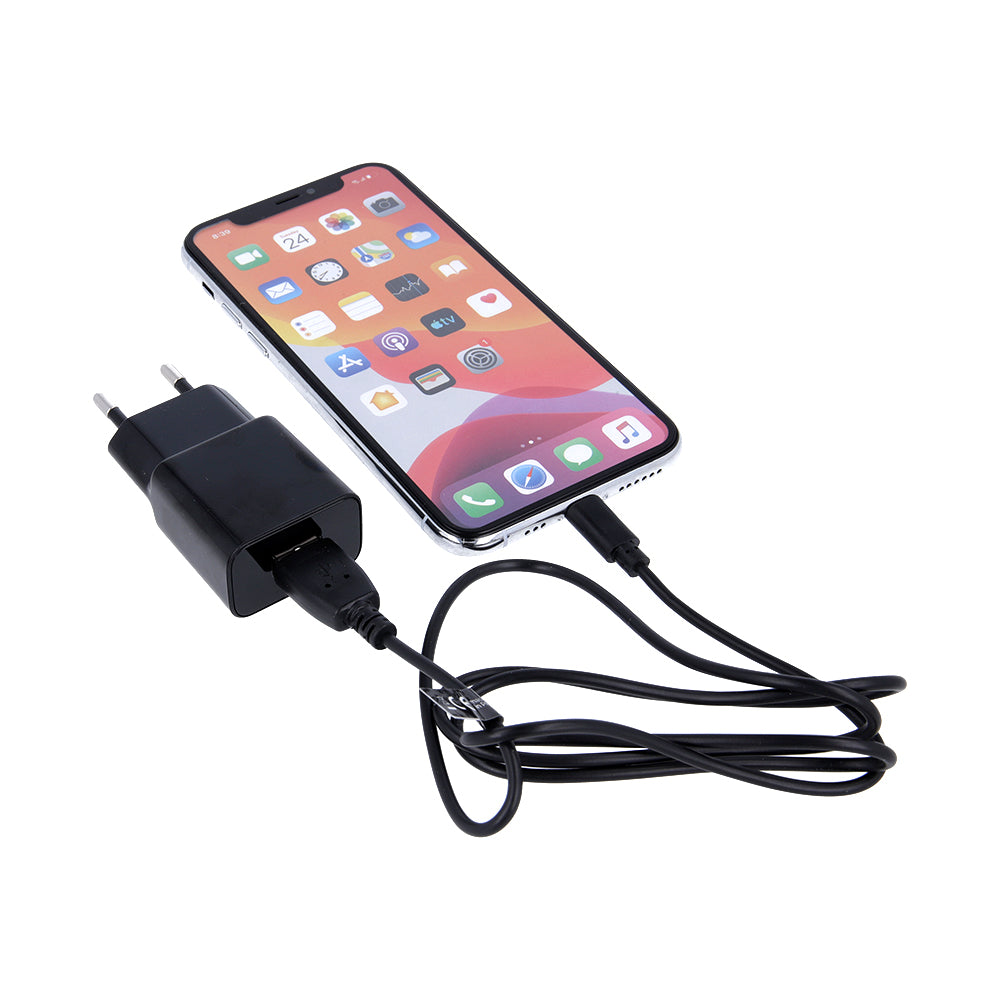 Incarcator Retea Cu Cablu microUSB MaXlife MXTC-01, 10.5W, 2.1A, 1 x USB-A, Negru