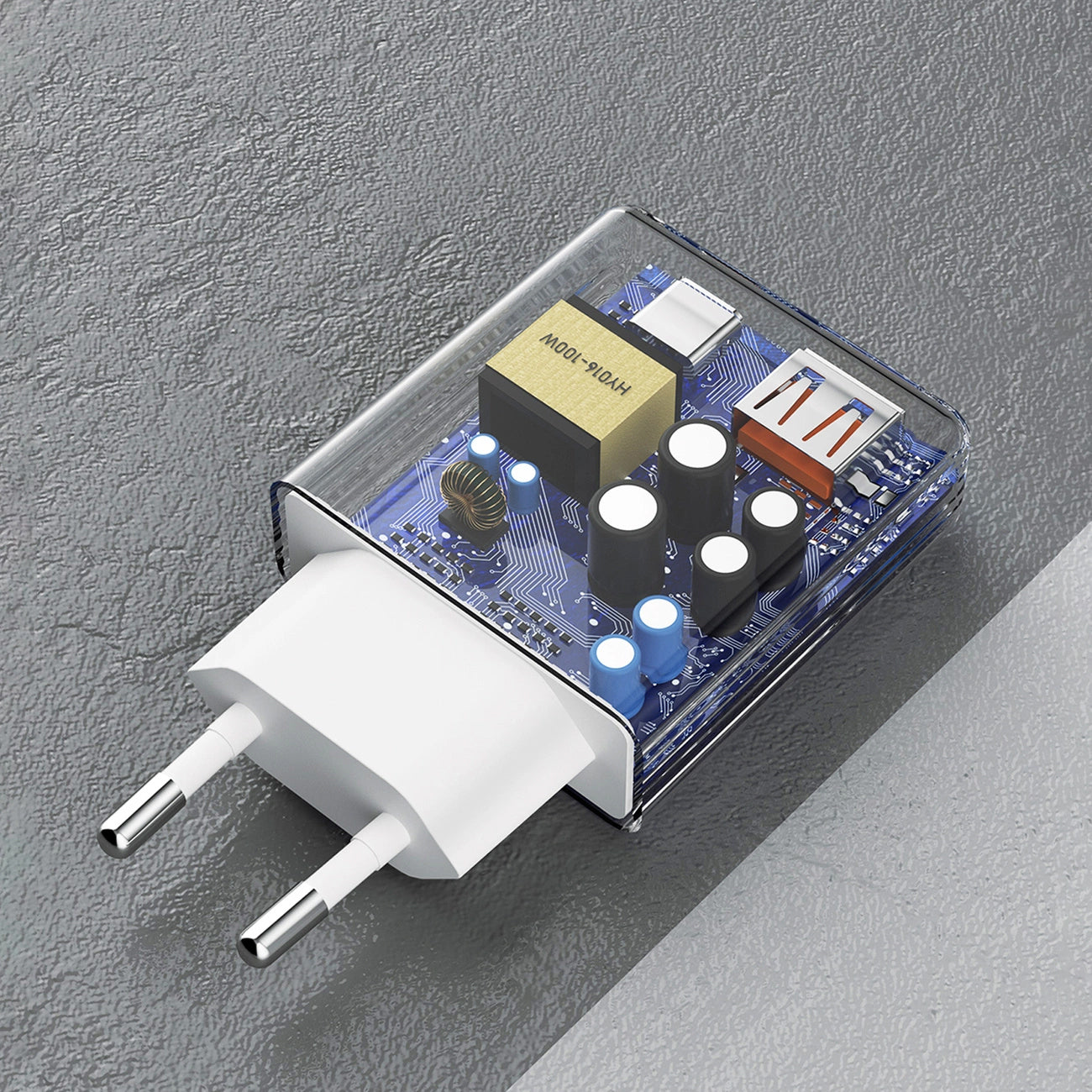 Incarcator Retea Cu Cablu Lightning Dudao A30EUL, 30W, 3A, 1 x USB-A - 1 x USB-C, Alb