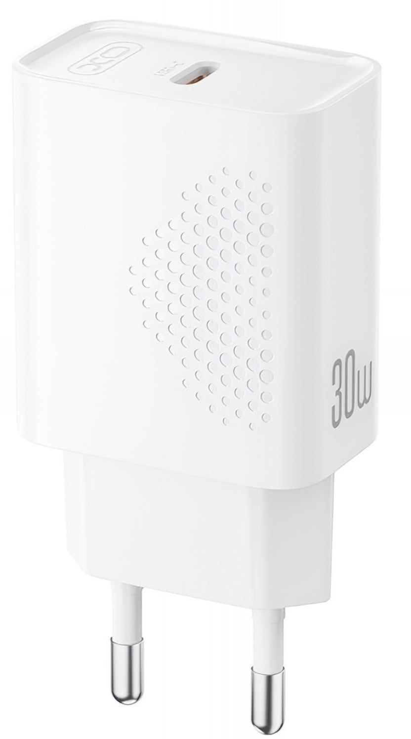 Incarcator Retea Cu Cablu USB-C XO Design L162, 30W, 3A, 1 x USB-C, Alb