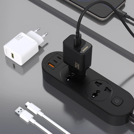 Incarcator Retea Cu Cablu USB-C Dudao A27STEU, 25W, 3A, 1 x USB-A, Negru