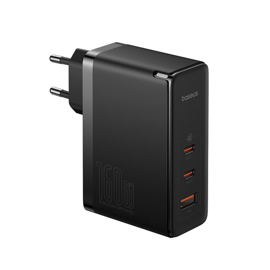Incarcator Retea Cu Cablu USB-C Baseus GaN5 Pro, 160W, 5A, 1 x USB-A - 2 x USB-C, Negru P10110825113-00